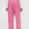 Gap × Summer Fridays relaxte popeline streepjesbroek voor pyjama's