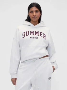 Gap × Summer Fridays zware oversized hoodie met logo