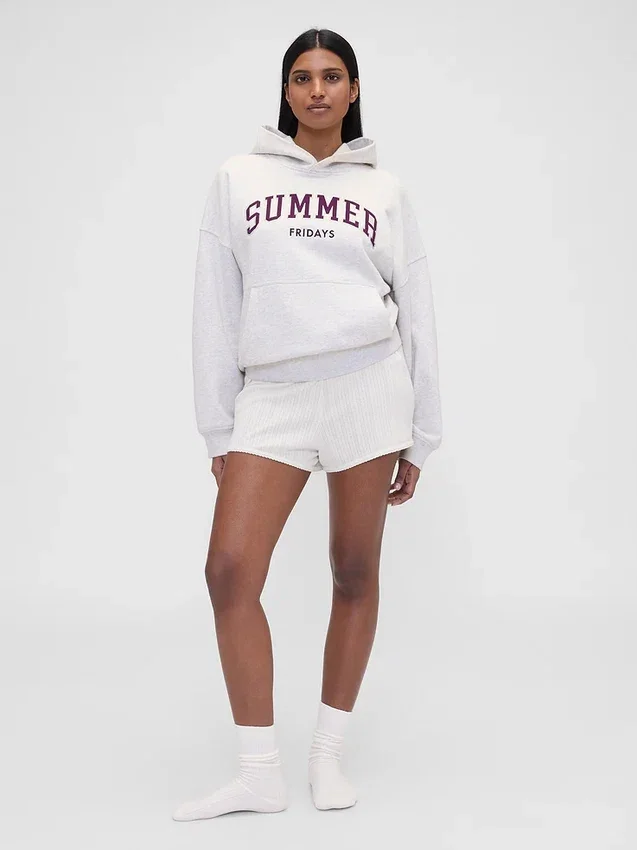 Gap × Summer Fridays zware oversized hoodie met logo