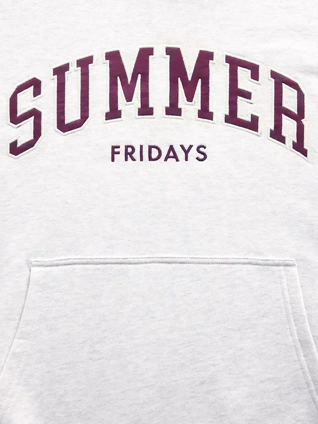 Gap × Summer Fridays zware oversized hoodie met logo
