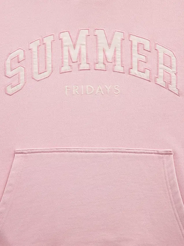 Gap × Summer Fridays zware oversized hoodie met logo
