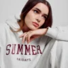 Gap × Summer Fridays zware oversized hoodie met logo