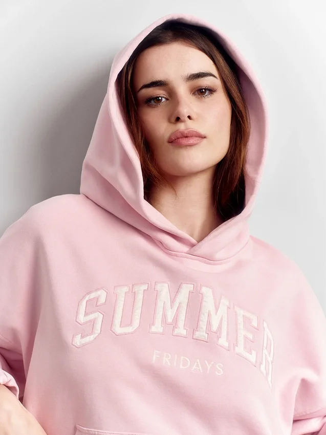 Gap × Summer Fridays zware oversized hoodie met logo