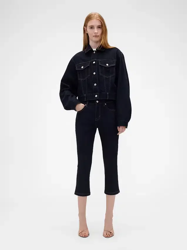GAP × Victoria Beckham capri-Jeans met lage taille