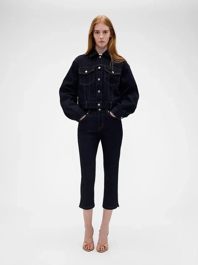 GAP × Victoria Beckham capri-Jeans met lage taille