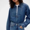 GAP × Victoria Beckham denimoverhemd met rits