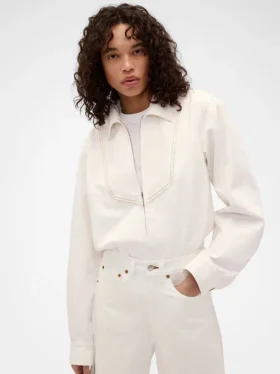 GAP × Victoria Beckham denimoverhemd met rits