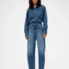 GAP × Victoria Beckham denimoverhemd met rits