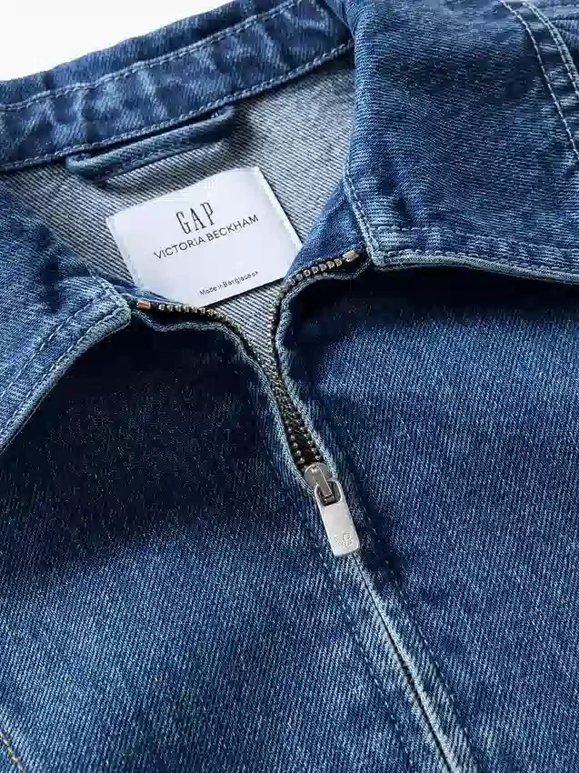 GAP × Victoria Beckham denimoverhemd met rits