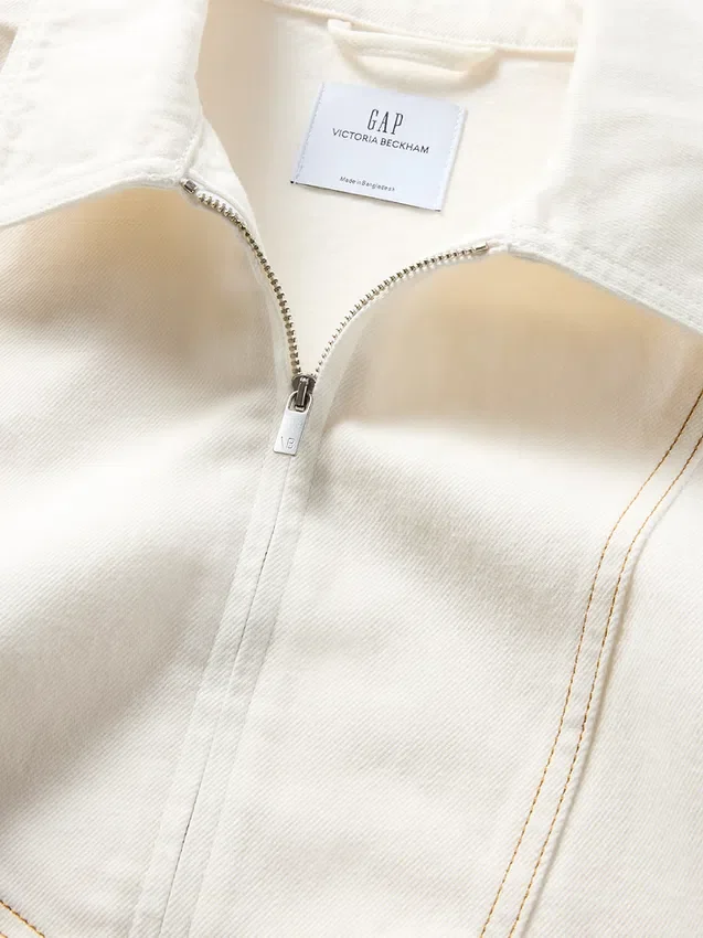 GAP × Victoria Beckham denimoverhemd met rits