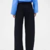 GAP × Victoria Beckham hooggetailleerde broek met plooien en gebogen zoom