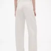 GAP × Victoria Beckham hooggetailleerde broek met plooien en gebogen zoom