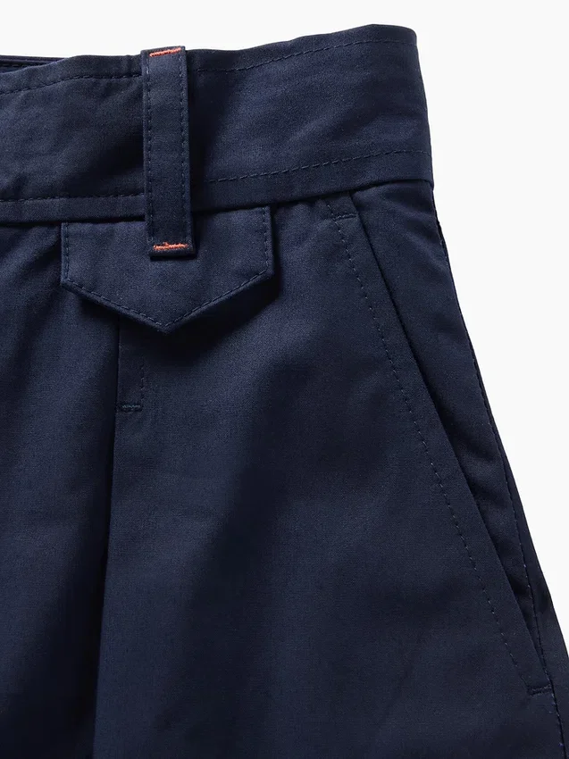 GAP × Victoria Beckham hooggetailleerde broek met plooien en gebogen zoom