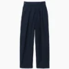 GAP × Victoria Beckham hooggetailleerde broek met plooien en gebogen zoom