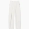 GAP × Victoria Beckham hooggetailleerde broek met plooien en gebogen zoom