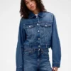 GAP × Victoria Beckham Relaxed Crop-spijkerjasje
