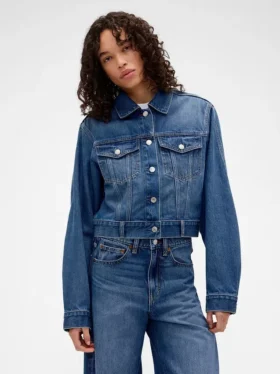 GAP × Victoria Beckham Relaxed Crop-spijkerjasje