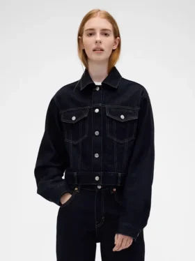 GAP × Victoria Beckham Relaxed Crop-spijkerjasje