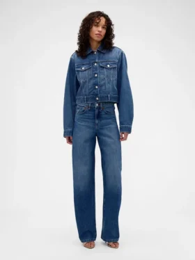 GAP × Victoria Beckham Relaxed Crop-spijkerjasje