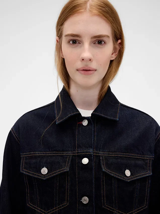GAP × Victoria Beckham Relaxed Crop-spijkerjasje