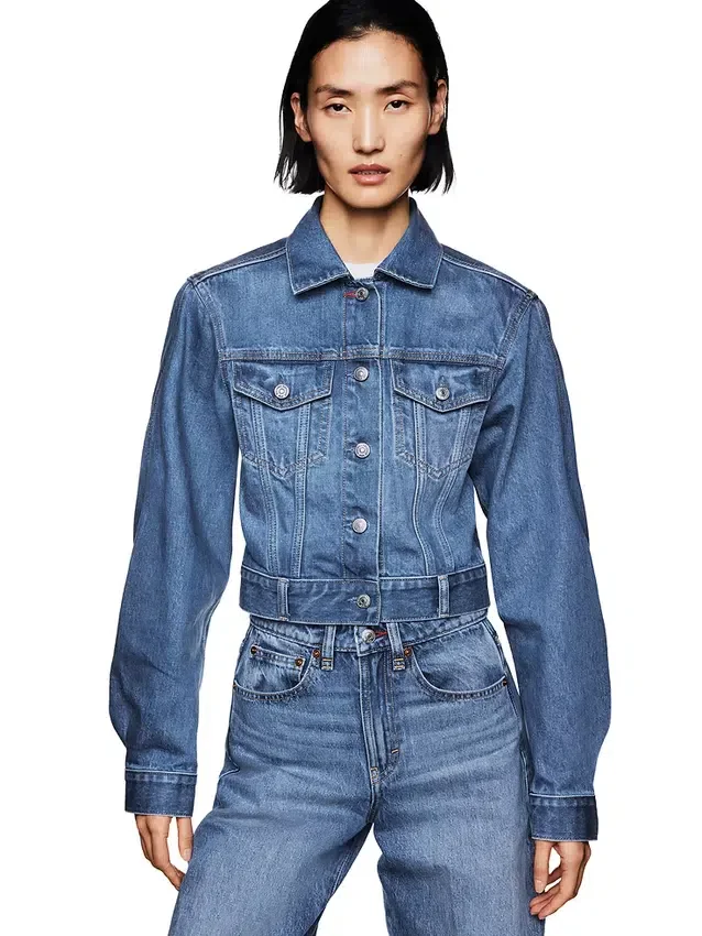 GAP × Victoria Beckham Relaxed Crop-spijkerjasje