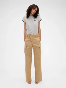 Gap × Victoria Beckham T-shirt van biologisch katoen met logo