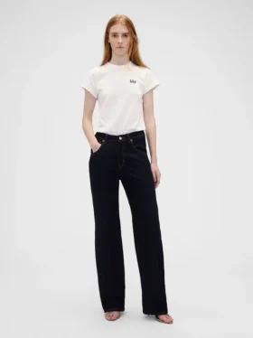 Gap × Victoria Beckham T-shirt van biologisch katoen met logo