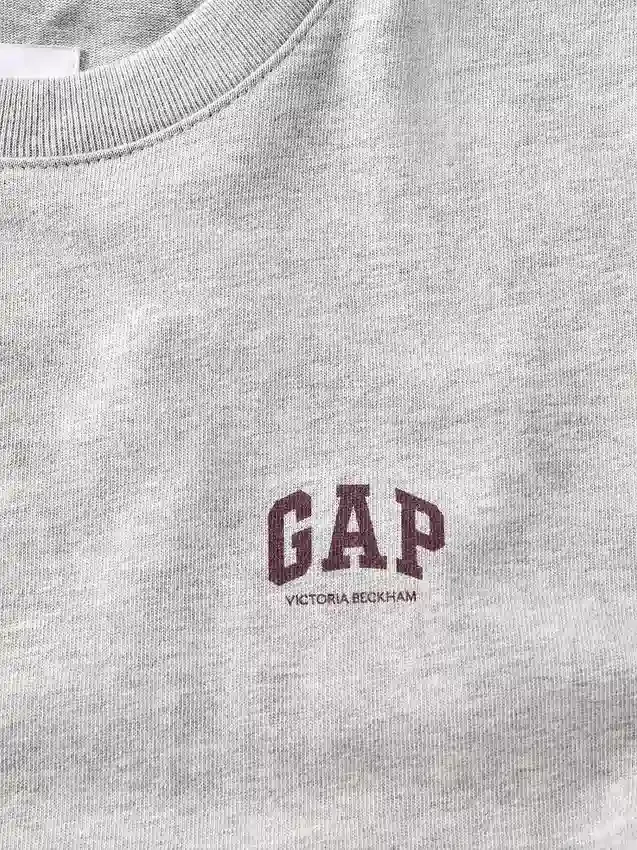 Gap × Victoria Beckham T-shirt van biologisch katoen met logo