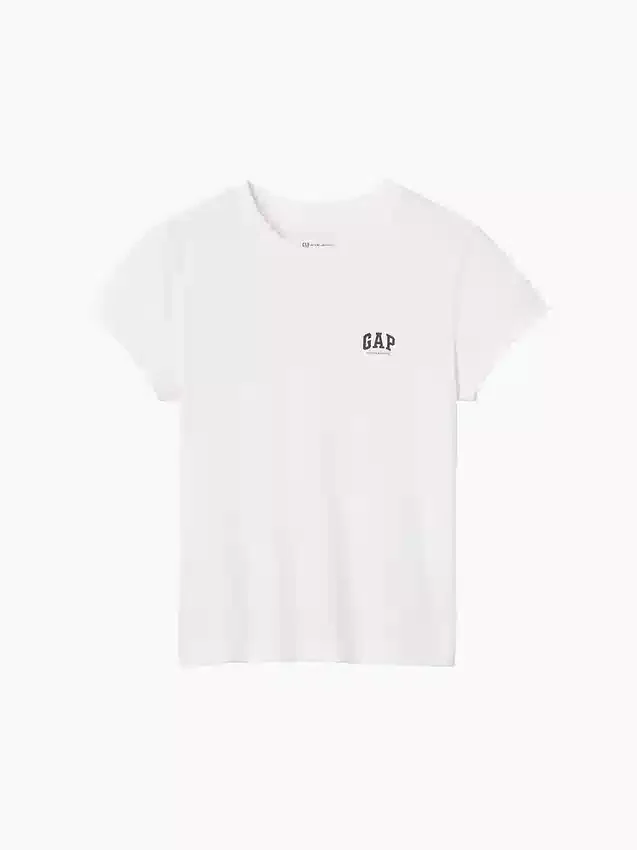 Gap × Victoria Beckham T-shirt van biologisch katoen met logo