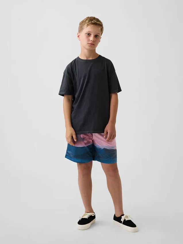 GapFit 6" gerecyclede mesh-korte broeken voor kinderen
