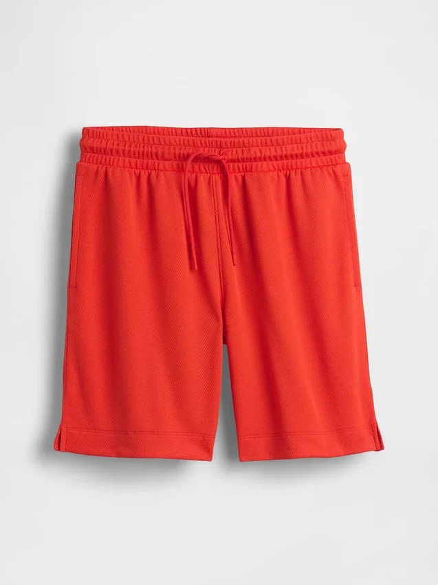 GapFit 6" gerecyclede mesh-korte broeken voor kinderen
