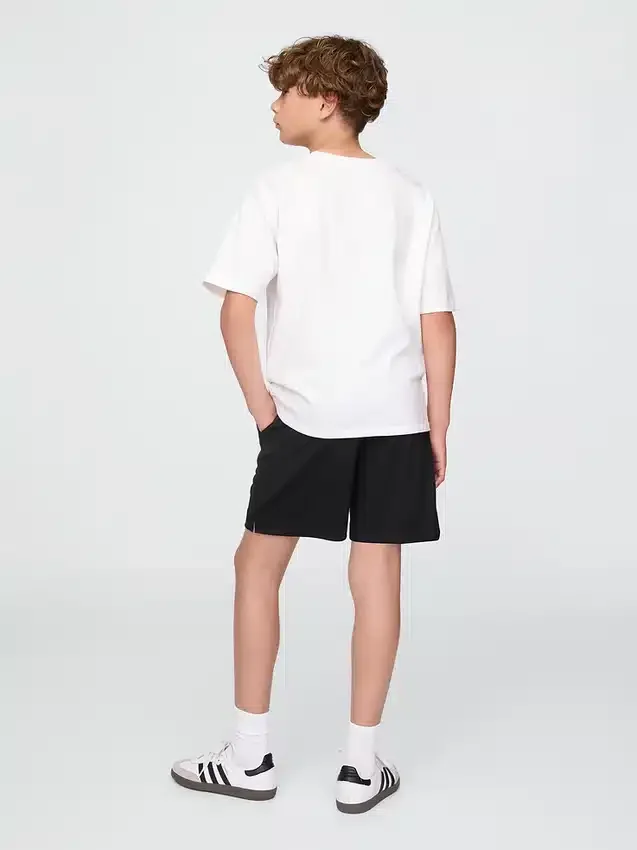 GapFit 6" gerecyclede mesh-korte broeken voor kinderen