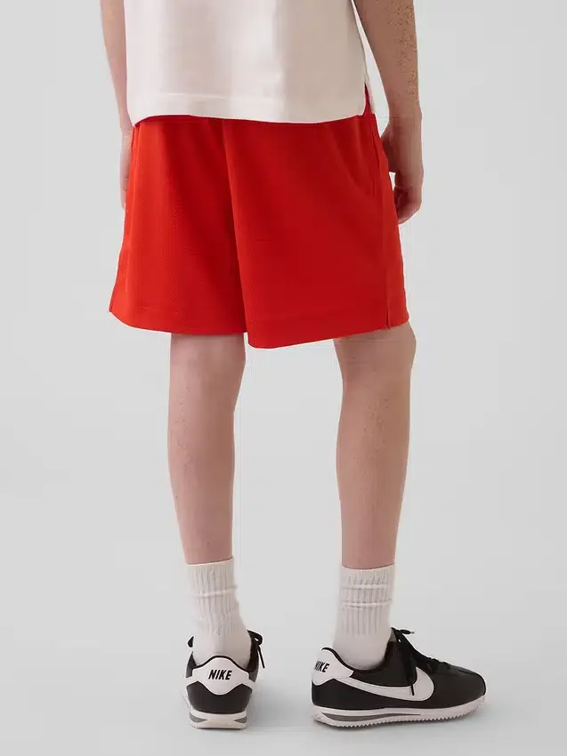 GapFit 6" gerecyclede mesh-korte broeken voor kinderen