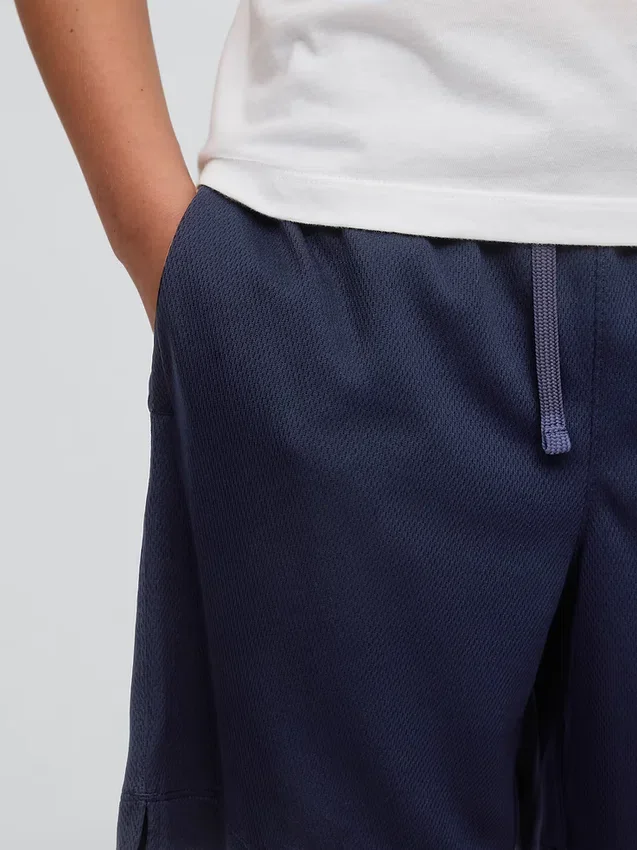 GapFit 6" gerecyclede mesh-korte broeken voor kinderen
