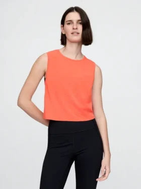 GapFit Breathe Crop Muscle-tanktop