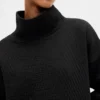 GapFit gewatteerde jacquard-trui met trechterhals