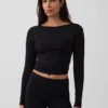 GapFit glad T-shirt met boothals