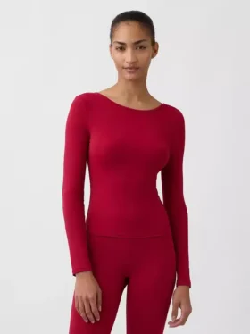 GapFit glad T-shirt met boothals