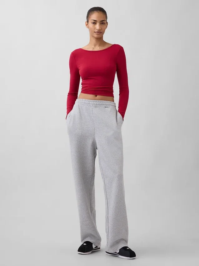 GapFit glad T-shirt met boothals