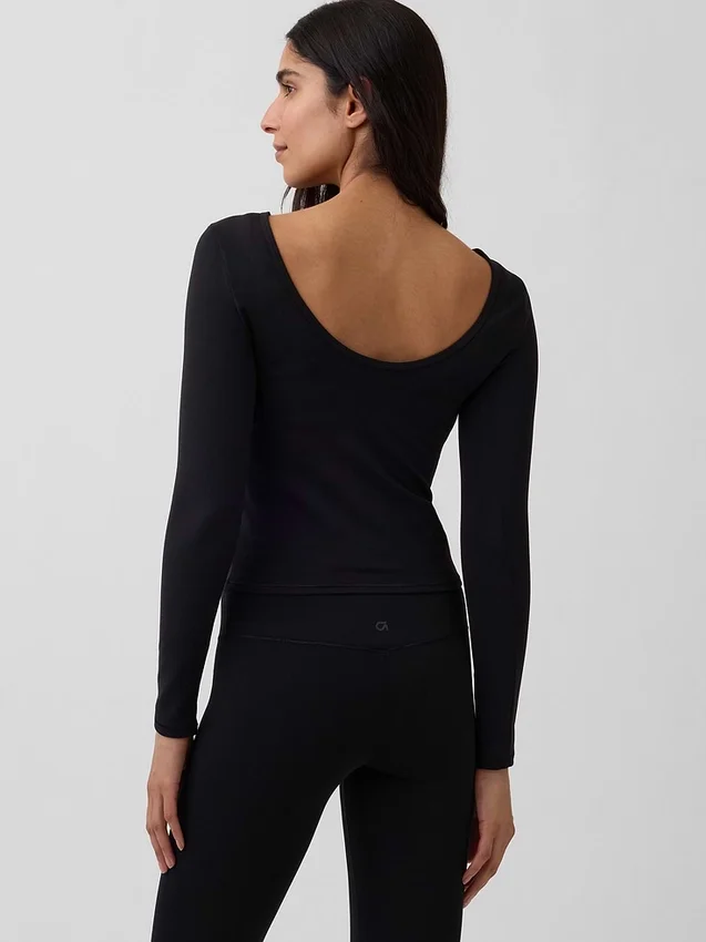 GapFit glad T-shirt met boothals