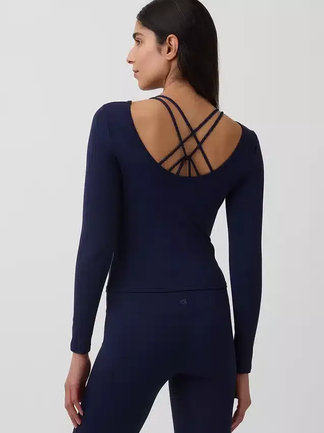 GapFit glad T-shirt met boothals