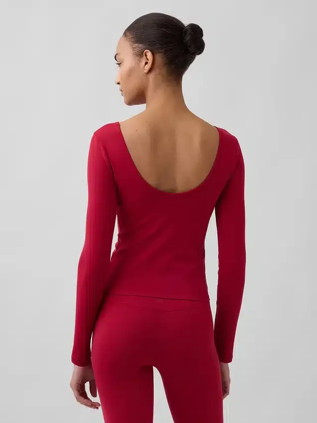 GapFit glad T-shirt met boothals