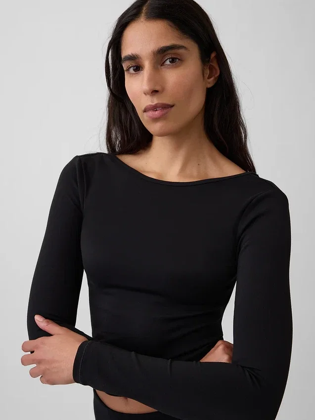 GapFit glad T-shirt met boothals