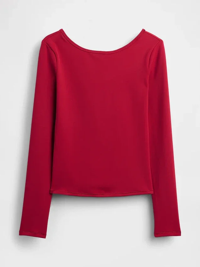 GapFit glad T-shirt met boothals