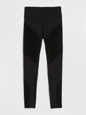 GapFit High Rise-legging met gestructureerde strepen in Sculpt-compressie