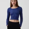 GapFit naadloze geribde crop-top