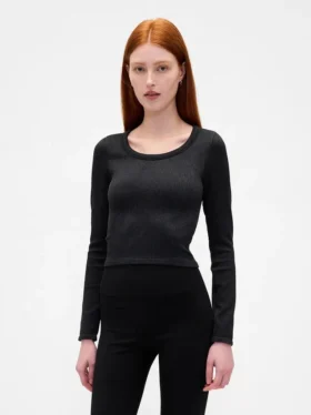 GapFit naadloze geribde crop-top