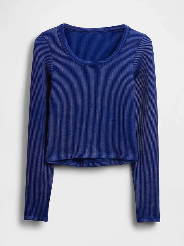 GapFit naadloze geribde crop-top