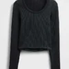 GapFit naadloze geribde crop-top