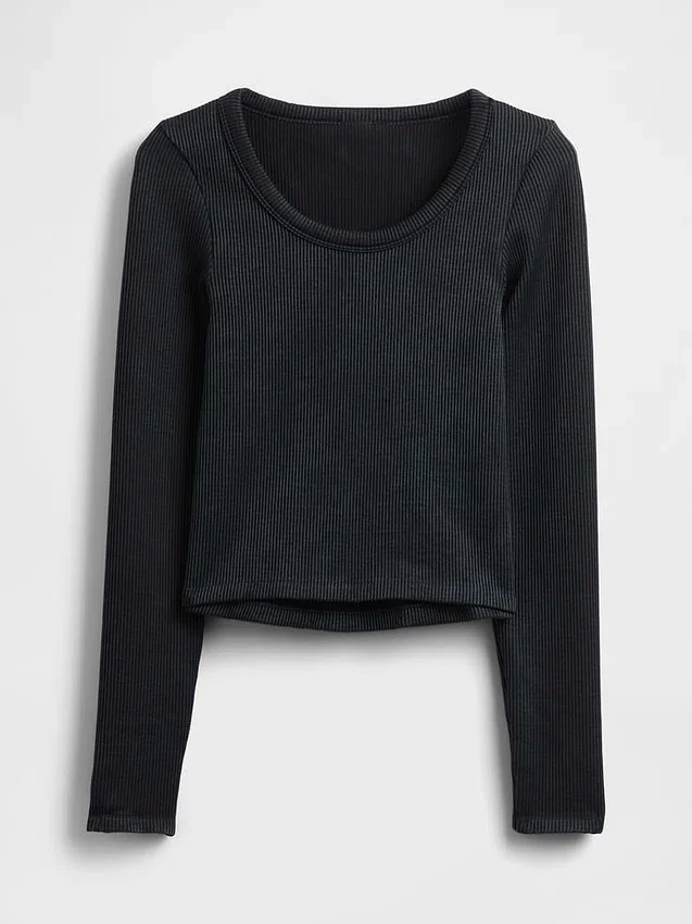 GapFit naadloze geribde crop-top
